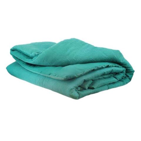 3-Piece Green Cotton Jacquard Comforter Set, Full/queen, sold by At Home