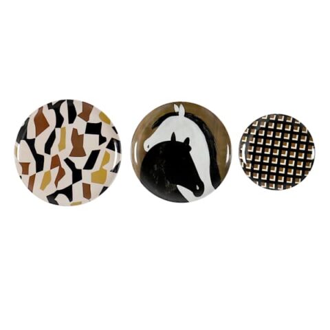 3-Piece Metal Wall Art, Natural, sold by At Home