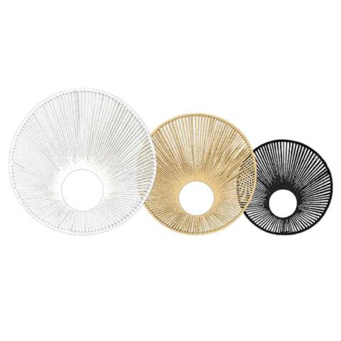 3-Piece Metal Wire Disk Wall Decor Set, 20", Natural, sold by At Home