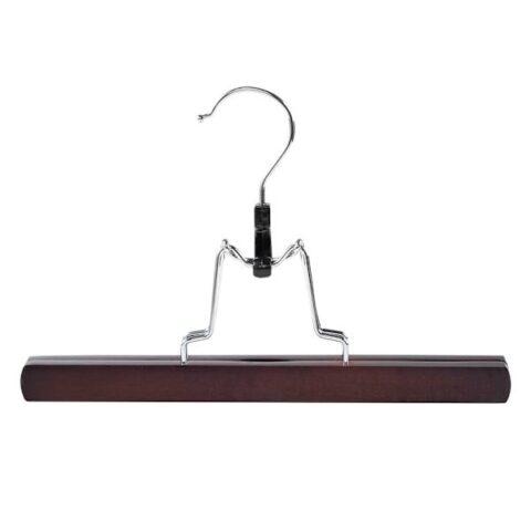 3-Piece Wood Pant Hangers With Clamp, Espresso, Brown, sold by At Home
