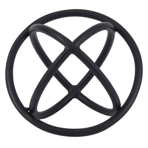 3 Ring Black Metal Sphere, 5.5", sold by At Home