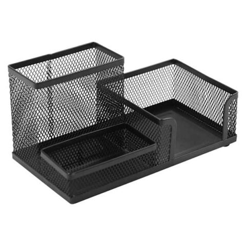 3-Section Black Metal Mesh Organizer, sold by At Home