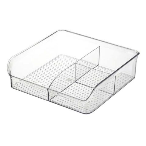 3-Section Clear Storage Bin, Large, Plastic, sold by At Home