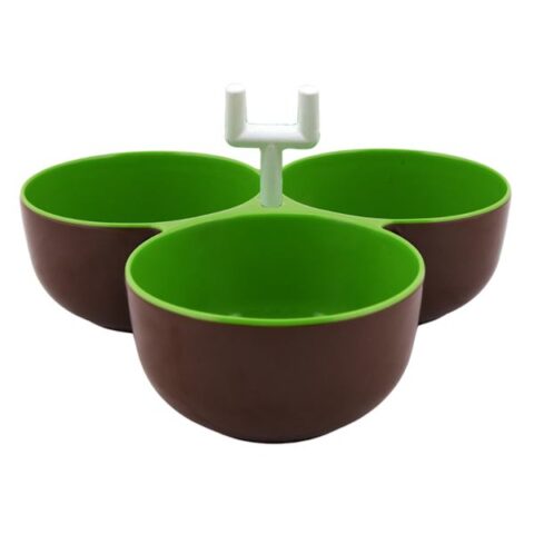3-Section Serving Bowl With Football Goalpost, Melamine, sold by At Home