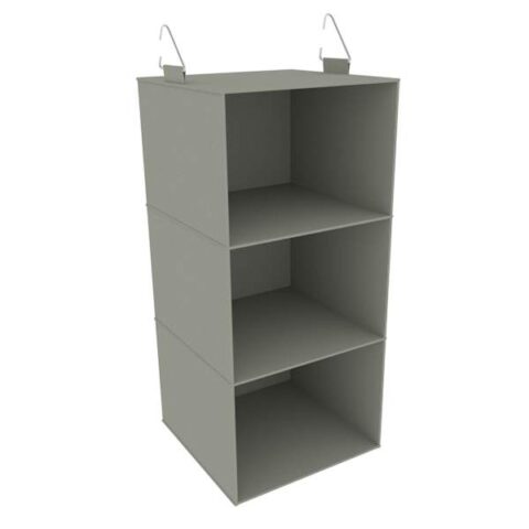 3-Shelf Hanging Closet Storage Organizer, Grey, Fabric, sold by At Home