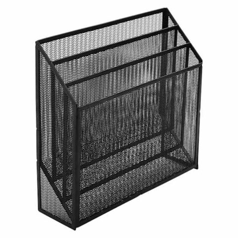 3-Tier Black Metal Mesh Desktop File Organizer, sold by At Home