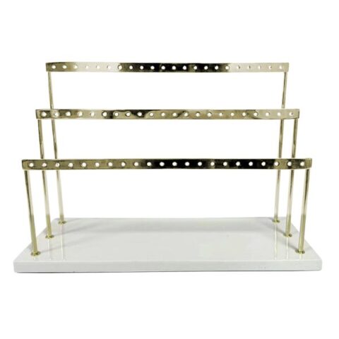 3-Tier Gold Earring Organizer, Metallic, sold by At Home