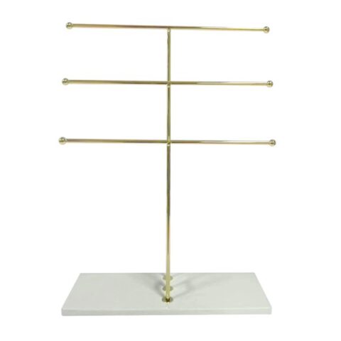 3-Tier Gold Necklace Organizer, Metallic, sold by At Home