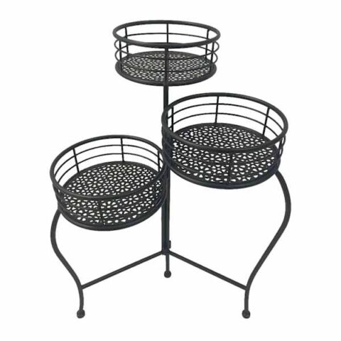 3 Tier Metal Plant Stand Black, sold by At Home