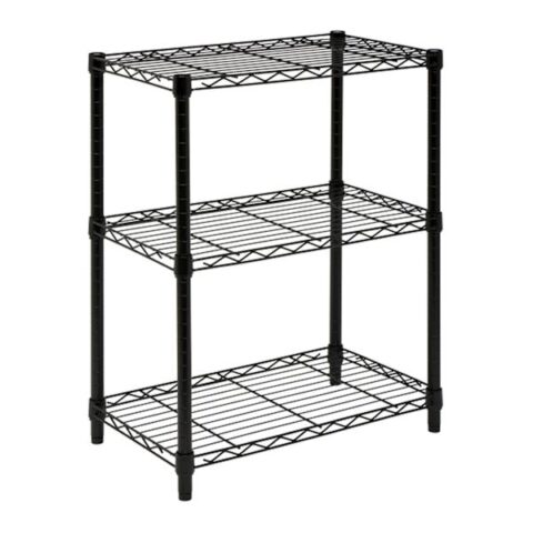 3-Tier Metal Shelving Unit, Black, sold by At Home