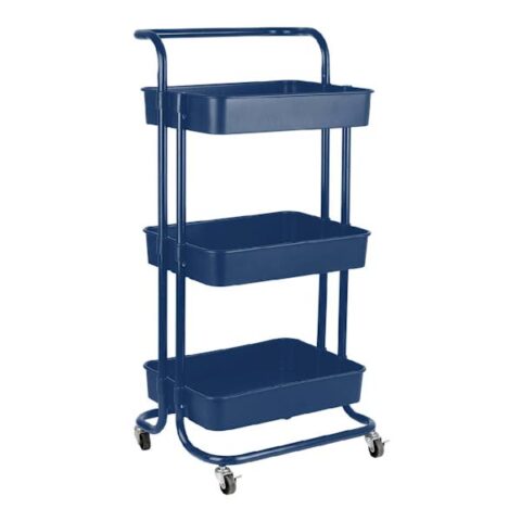 3-Tier Rolling Storage Cart, Blue, Metal, sold by At Home