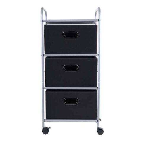 3-Tier Storage Cart, Black, Metal, sold by At Home