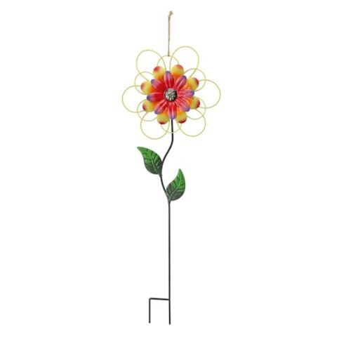 32In Flower Yard Stake- Yellow, Metal, sold by At Home
