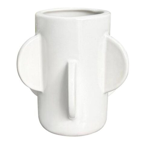 3D White Abstract Ceramic Vase, 6.1", sold by At Home