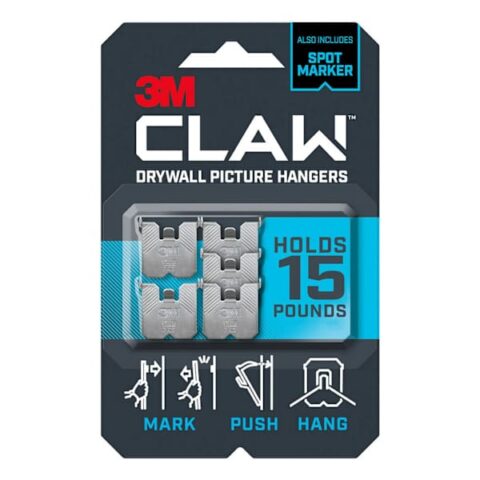 3M 15Lb Drywall Picture Hanger, 7", Silver, sold by At Home