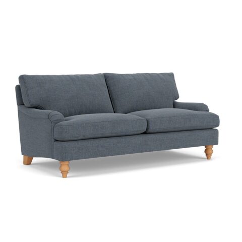 3 Seater Sofa – Indigo – Rustic Weave – Morris – The Cotswold Company