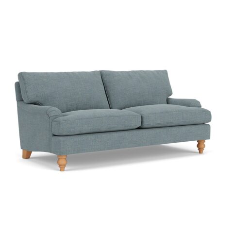 3 Seater Sofa – Teal Marl – Rustic Weave – Morris – The Cotswold Company