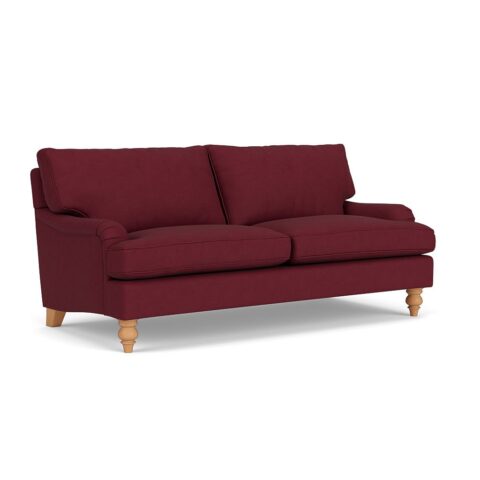 3 Seater Sofa – Rosehip – House Linen Mix – Morris – The Cotswold Company