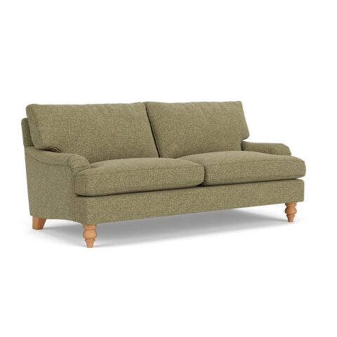 3 Seater Sofa – Sage – Aquaclean Oxford – Morris – The Cotswold Company