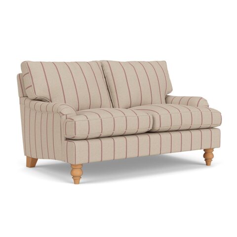 2 Seater Sofa – Raspberry – Compton Stripe – Morris – The Cotswold Company