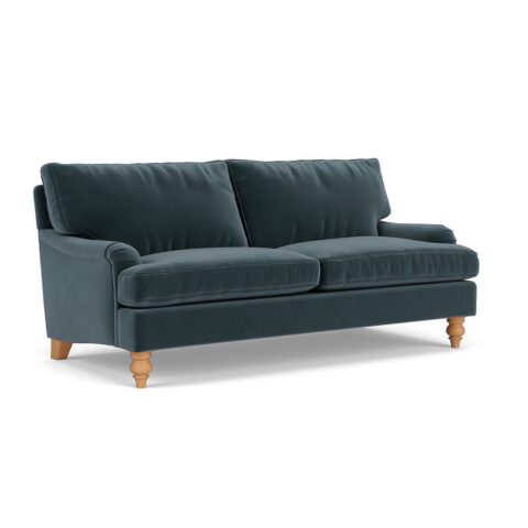 3 Seater Sofa – Night Sky – Matt Velvet – Morris – The Cotswold Company