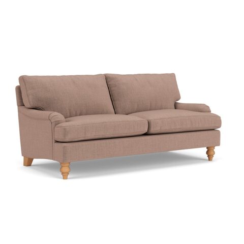 3 Seater Sofa – Dusky Rose – Eco Chenille – Morris – The Cotswold Company