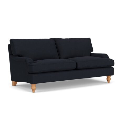 3 Seater Sofa – Ink – House Linen Mix – Morris – The Cotswold Company