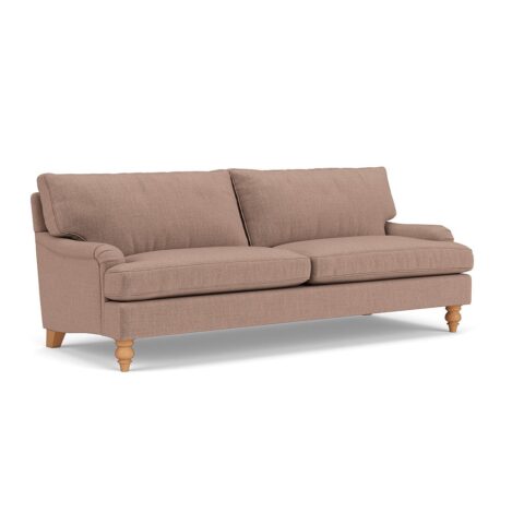4 Seater Sofa – Dusky Rose – Eco Chenille – Morris – The Cotswold Company