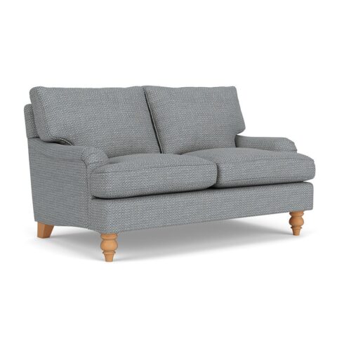 2 Seater Sofa – Navy – Herringbone Weave – Morris – The Cotswold Company