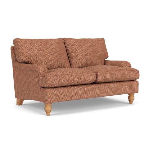 2 Seater Sofa – Brick – Herringbone Weave – Morris – The Cotswold Company
