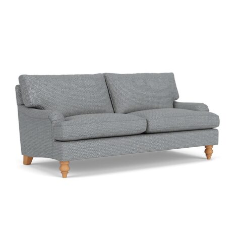 3 Seater Sofa – Navy – Herringbone Weave – Morris – The Cotswold Company