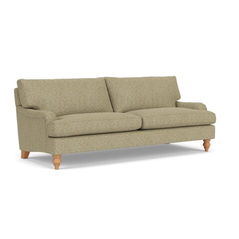 4 Seater Sofa – Apple – Herringbone Weave – Morris – The Cotswold Company