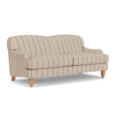 3 Seater Sofa – Charcoal – Compton Stripe – Ashbee – The Cotswold Company