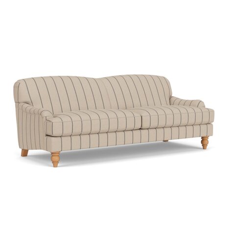 4 Seater Sofa – Charcoal – Compton Stripe – Ashbee – The Cotswold Company