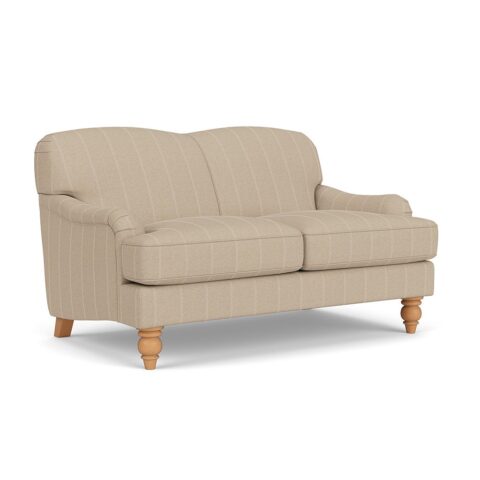 2 Seater Sofa – Natural – Compton Stripe – Ashbee – The Cotswold Company