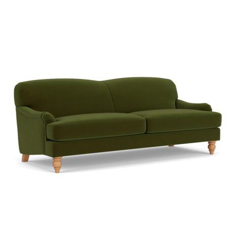 4 Seater Sofa – Forest Green – Matt Velvet – Ashbee – The Cotswold Company