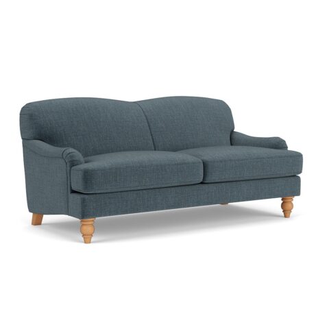 3 Seater Sofa – Teal – Eco Chenille – Ashbee – The Cotswold Company