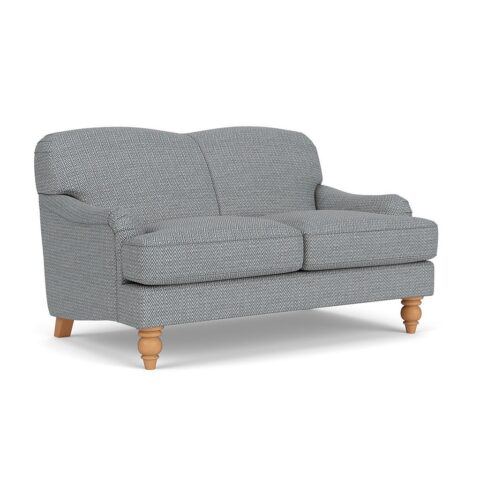 2 Seater Sofa – Navy – Herringbone Weave – Ashbee – The Cotswold Company