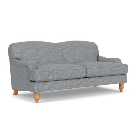 3 Seater Sofa – Navy – Herringbone Weave – Ashbee – The Cotswold Company