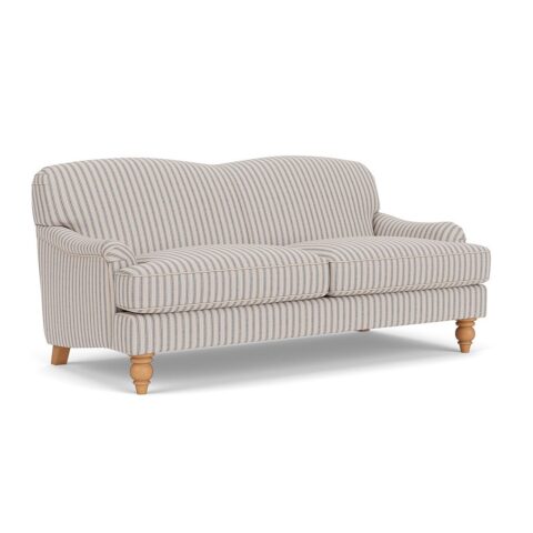 3 Seater Sofa – Indigo – Kingham Stripe – Ashbee – The Cotswold Company