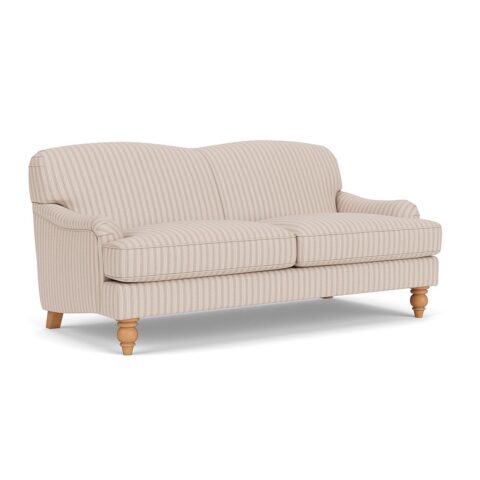 3 Seater Sofa – Flax – Kingham Stripe – Ashbee – The Cotswold Company