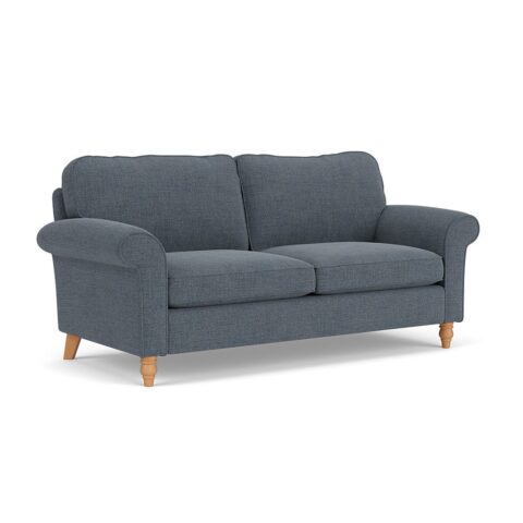 3 Seater Sofa – Indigo – Rustic Weave – Hurley – The Cotswold Company