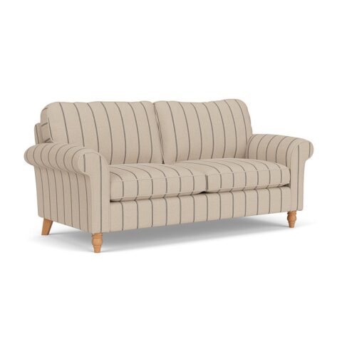3 Seater Sofa – Charcoal – Compton Stripe – Hurley – The Cotswold Company