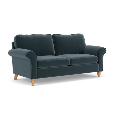 3 Seater Sofa – Night Sky – Matt Velvet – Hurley – The Cotswold Company