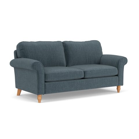 3 Seater Sofa – Teal – Eco Chenille – Hurley – The Cotswold Company
