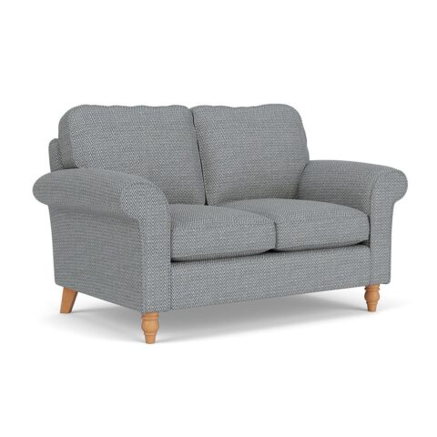2 Seater Sofa – Navy – Herringbone Weave – Hurley – The Cotswold Company