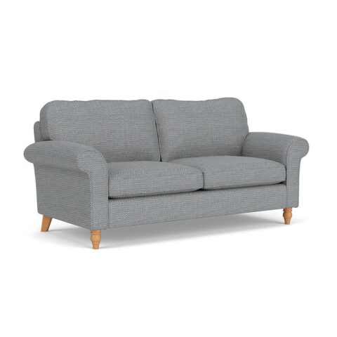 3 Seater Sofa – Navy – Herringbone Weave – Hurley – The Cotswold Company