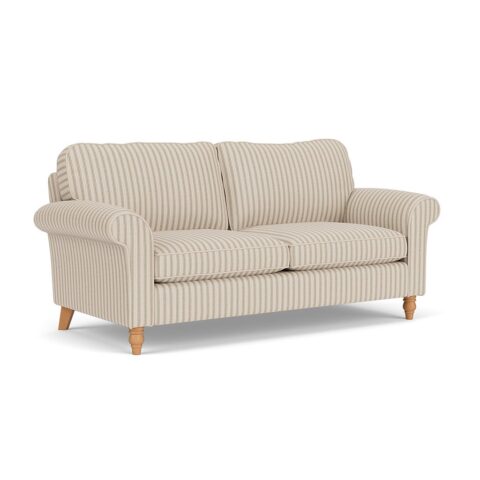 3 Seater Sofa – Sage – Kingham Stripe – Hurley – The Cotswold Company
