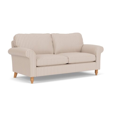 3 Seater Sofa – Flax – Kingham Stripe – Hurley – The Cotswold Company