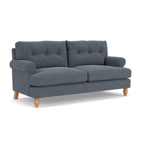 3 Seater Sofa – Indigo – Rustic Weave – Talbot – The Cotswold Company